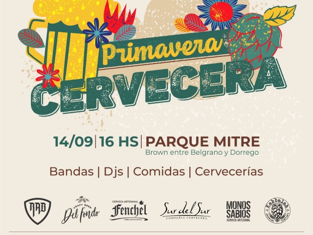 Llega Primavera Cervecera al Parque Mitre